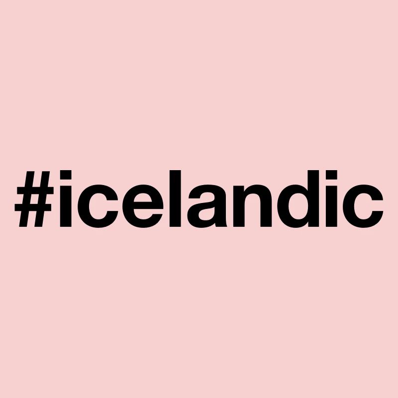 Islande Islande Isländer Hashtag