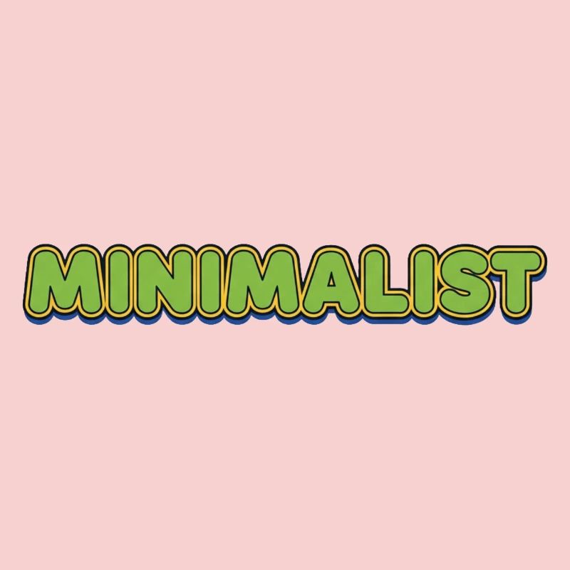 Minimalist Neon Lettering Retro
