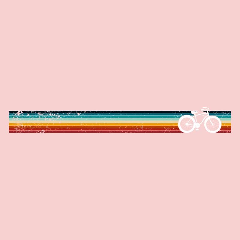 Rainbow Stripe Bicycle Design