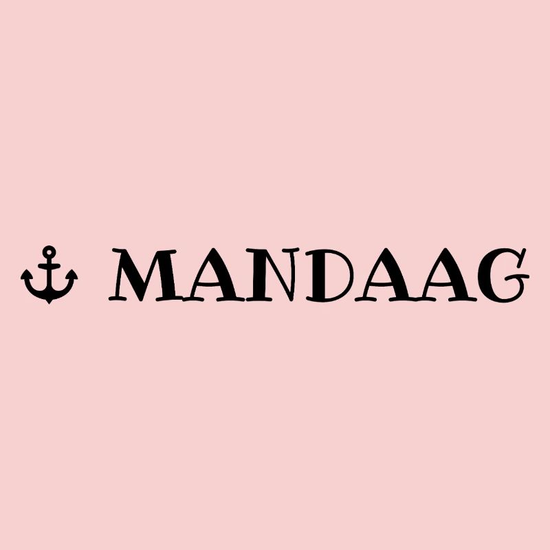 Monday Low German weekday with anchor
