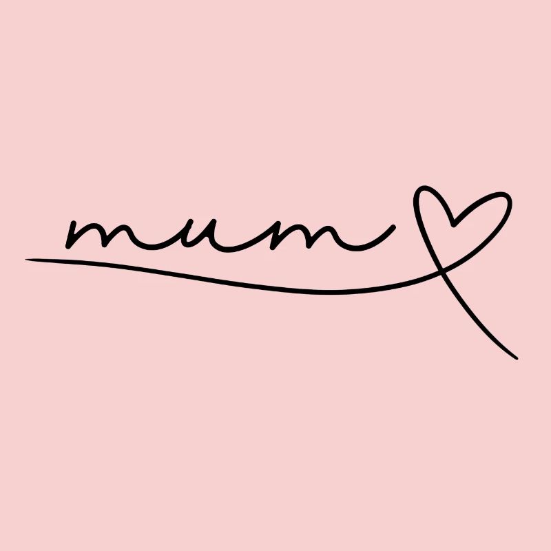 Mum Mom Mama Mutter Geschenk Muttertag, Herz