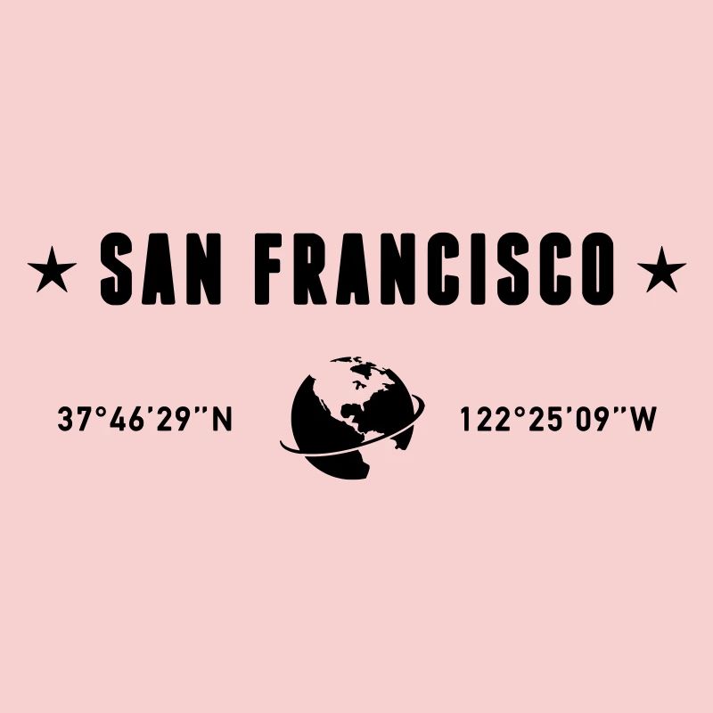 San Francisco Coordinates Planet Earth