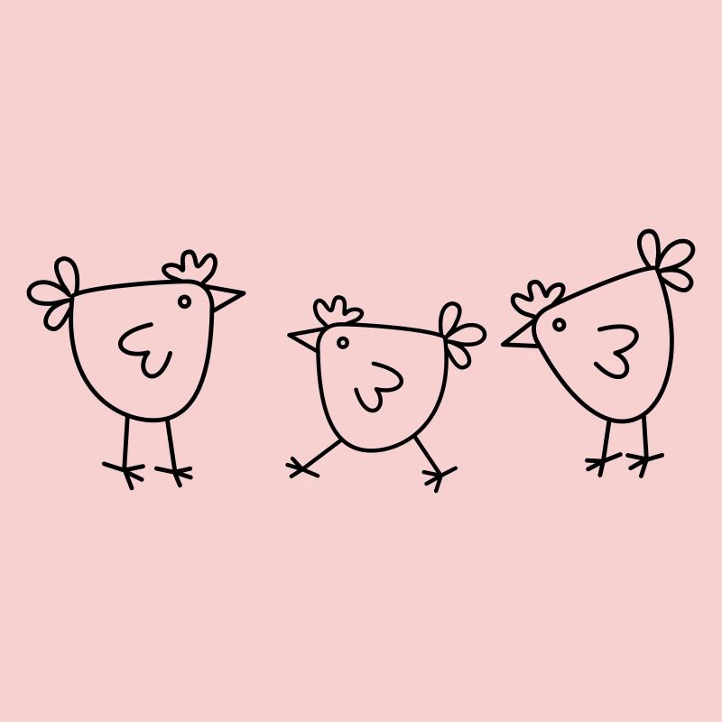 Chicken Chicken Hen minimally simple chicken design
