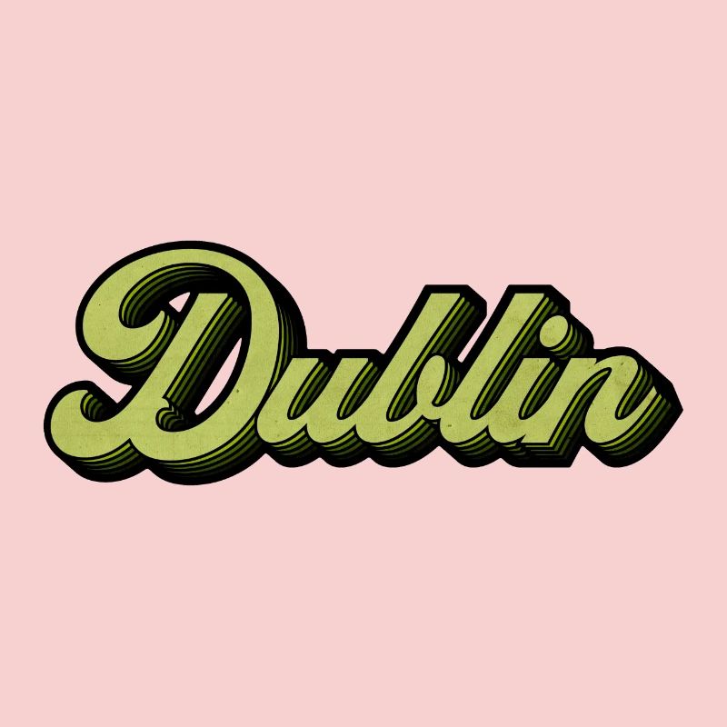 Dublin Retro Script in Lime