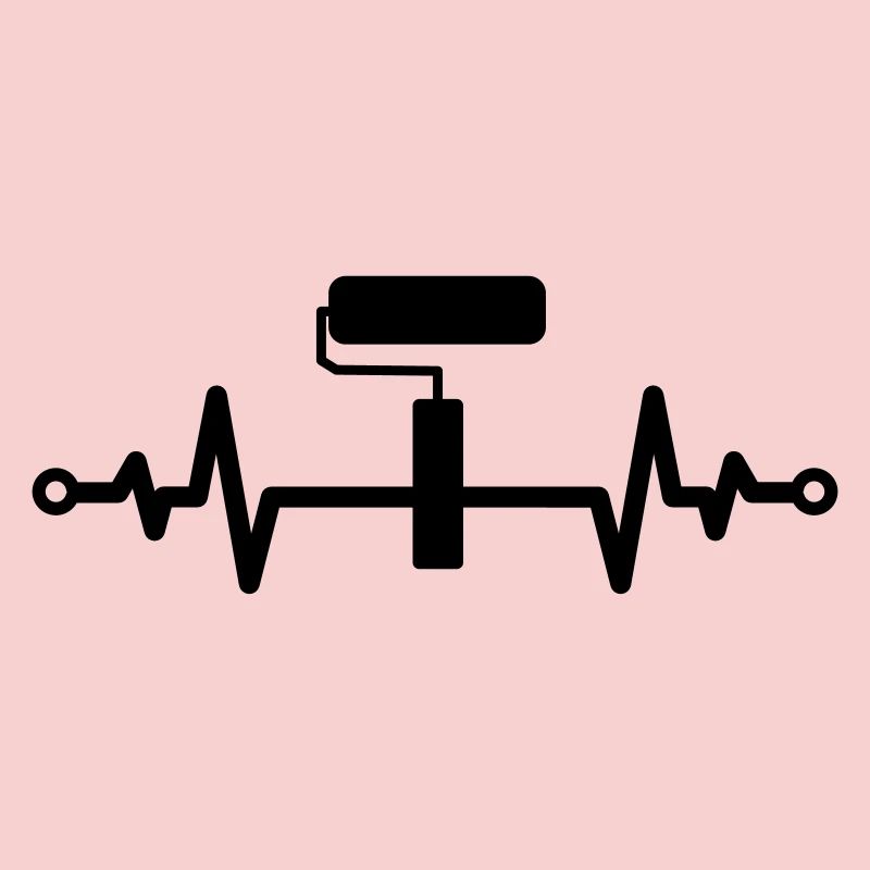 Paint Roller Heartbeat – Creativity Gift Idea