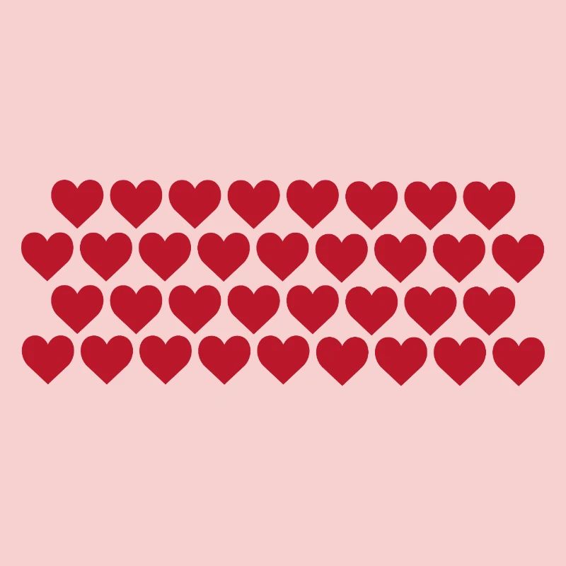 Red hearts
