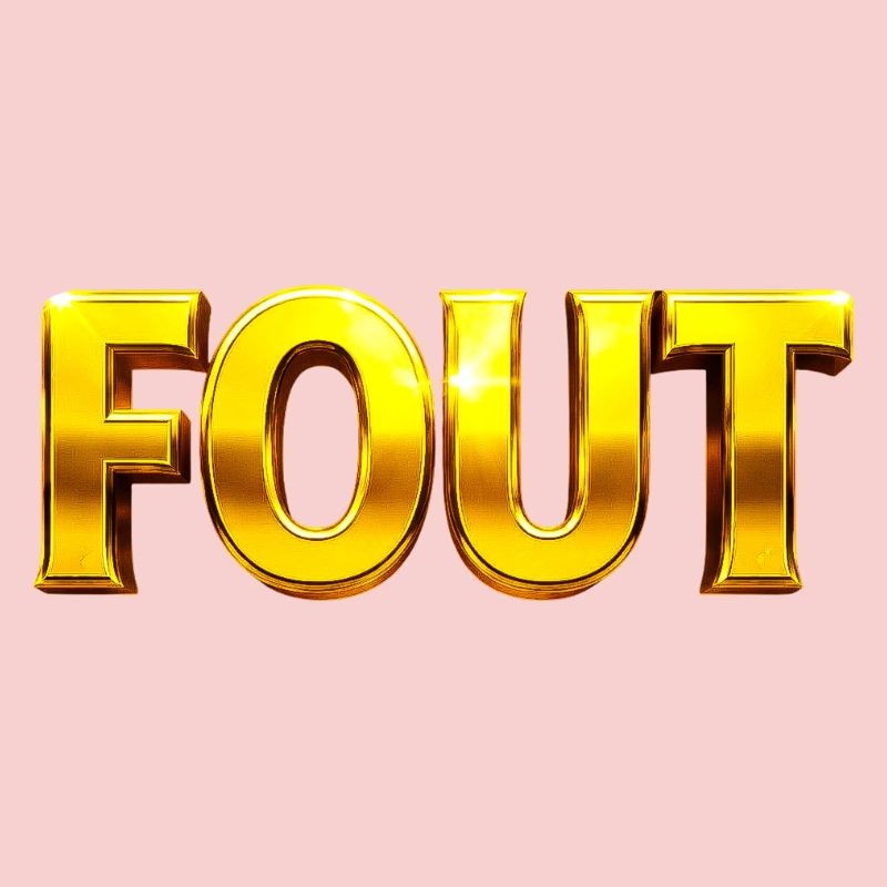 Golden Error Typography