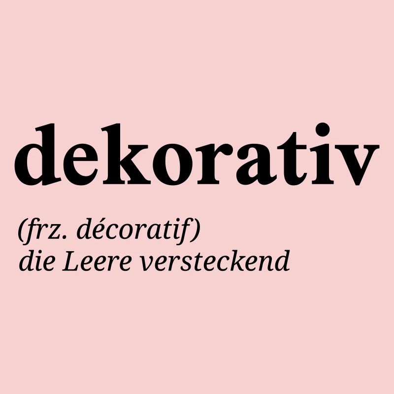dekorativ Definition