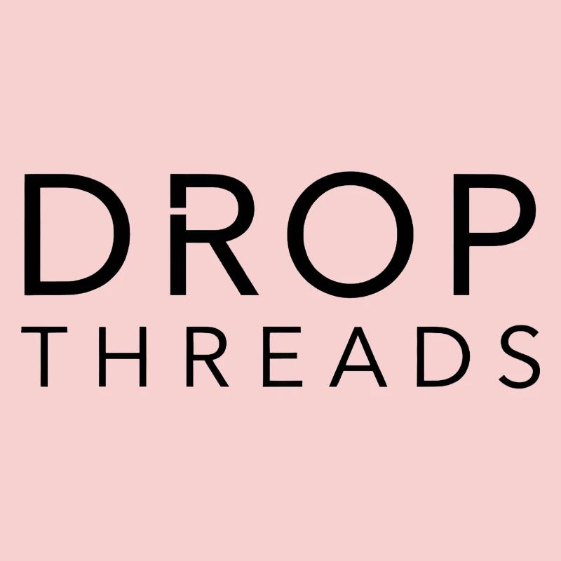 Drop Threads : Typographie minimaliste