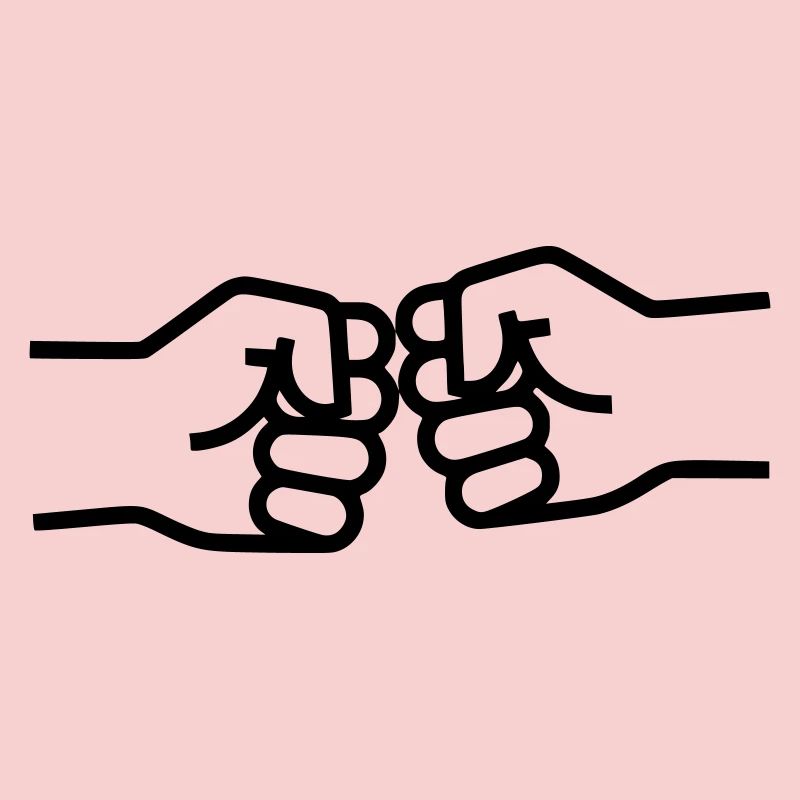 Fist Bump Faustgruß Beste Freunde Vektor