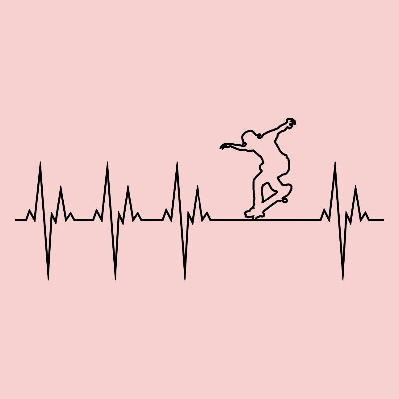Skateboard electrocardiogram ECG Skate Board