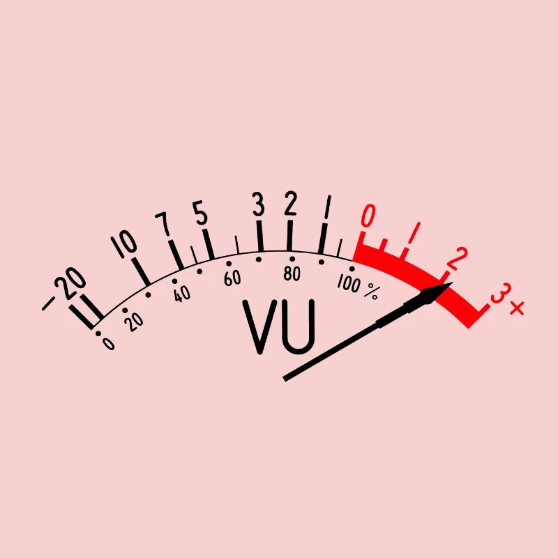 VU (volume) meter that turns out in red #