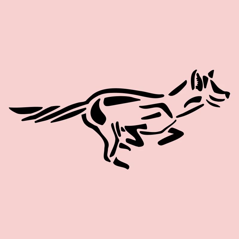 Running fox