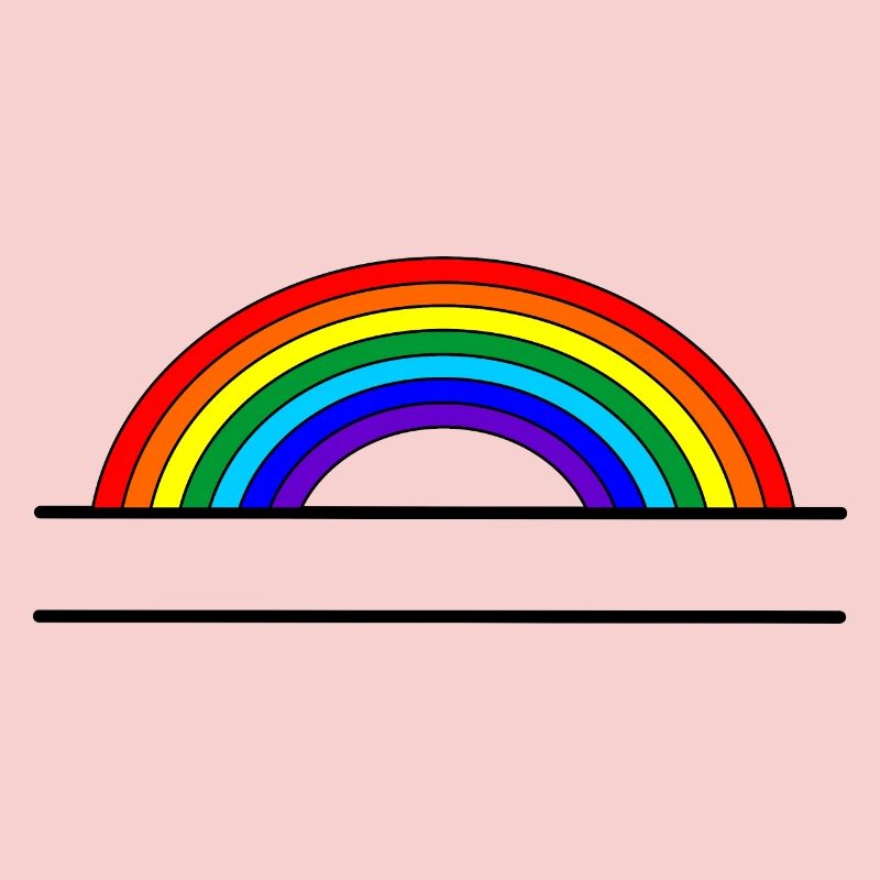 Rainbow name banner