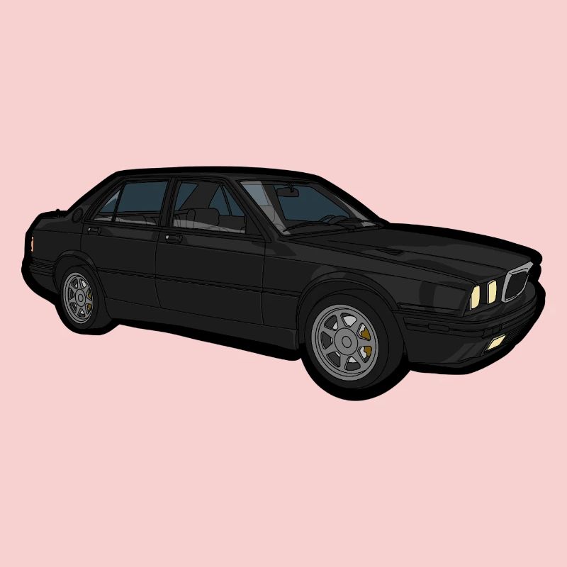Schwarzer Oldtimer Sedan