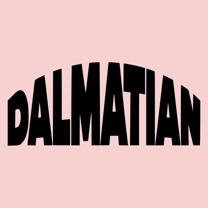 Dalmatian, Dalmatian lettering