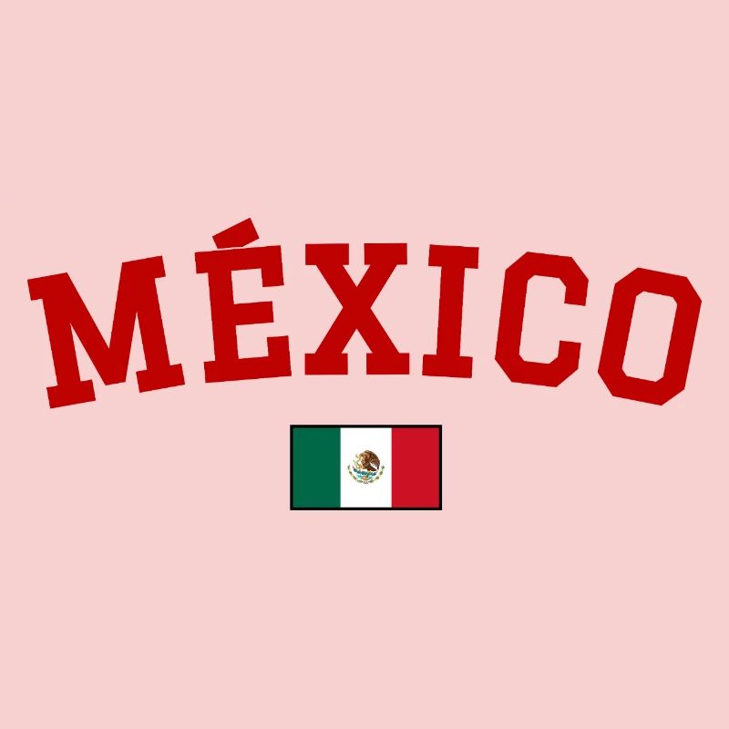 Mexico Flag Design Red