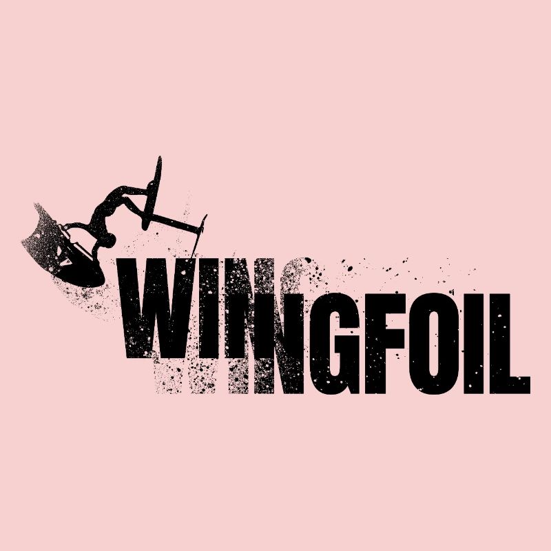 Wingfoiler mit Schriftzug