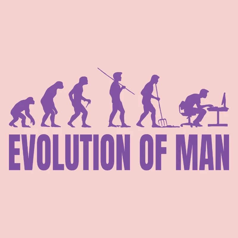 Programmierer Computerfreak Evolution Retro