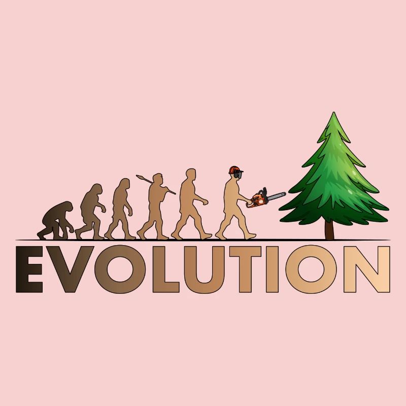 Couleur de l'évolution de la tronçonneuse