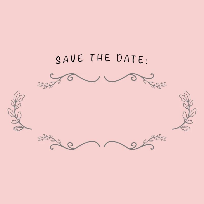 SAVE THE DATE | Champ vide à étiqueter
