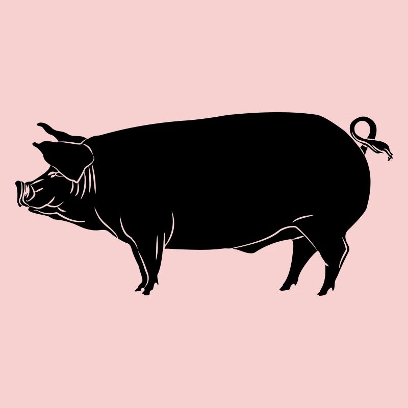 Pig shadow image logo