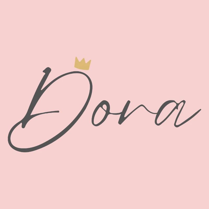Prinzessin Dora Crown Hemd – Name mit Buchstabe D