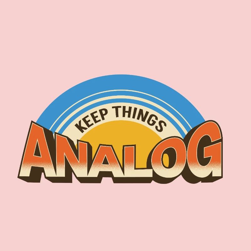 Keep Things Analog – Retro Tech-Statement