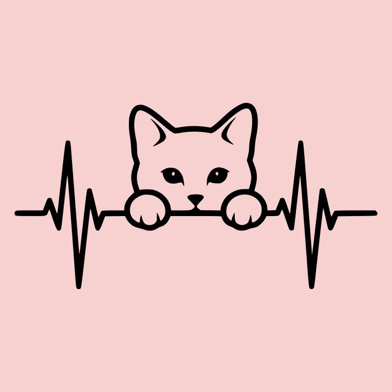 Katze Herzschlag – Cat Lover