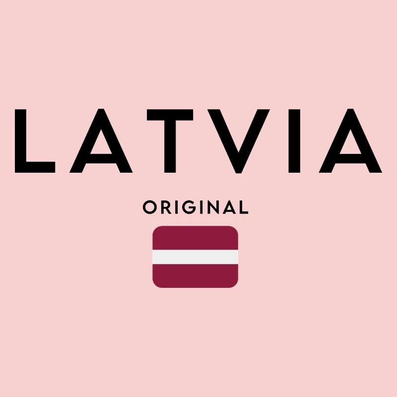 Drapeau letton, design minimaliste élégant