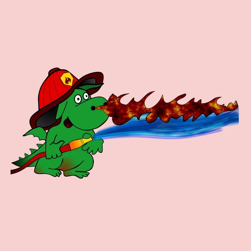 Fire Dragon Firefighter Hero Gift