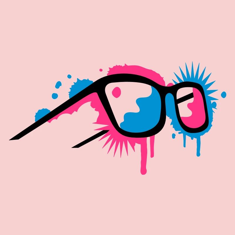 Lunettes 3D dans un style de graffiti