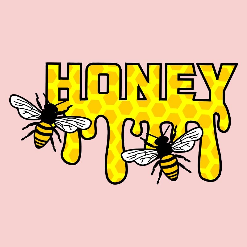 Bees honey beekeeper logo