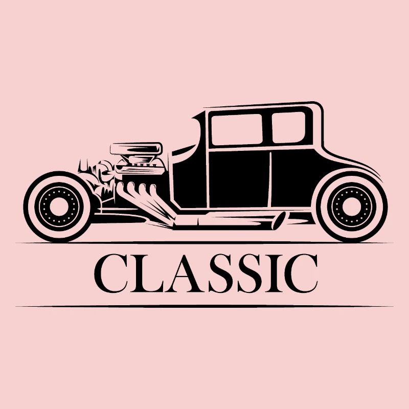 Voitures classiques oldtimer illustration symbole graphique