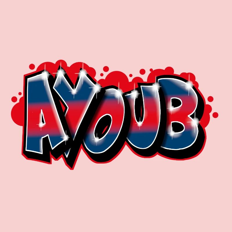 Graffiti First Name AYOUB