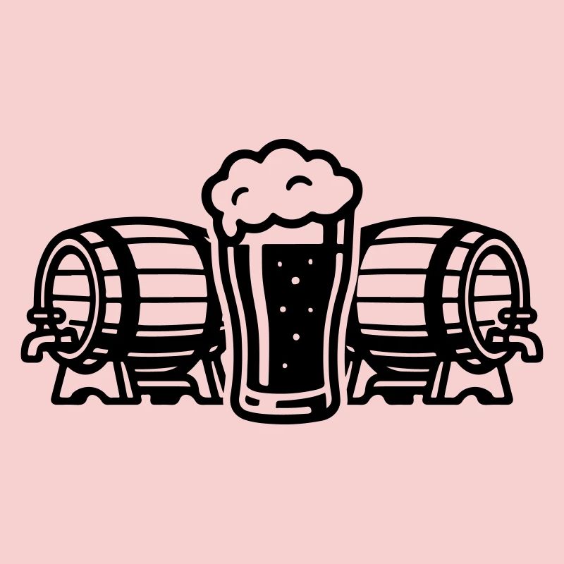 Bier Bierfass Bierglas