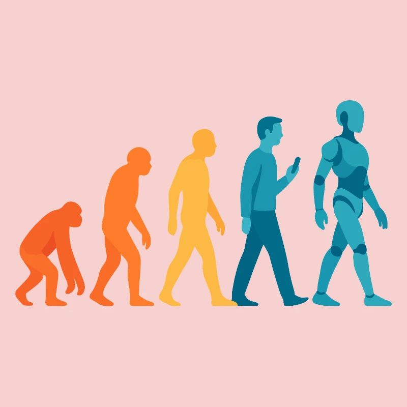 Evolution to Robot Outline