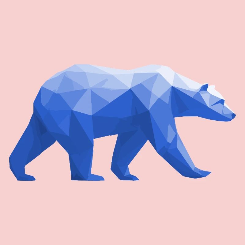 Polar Bär Polygon Eisbär Winter