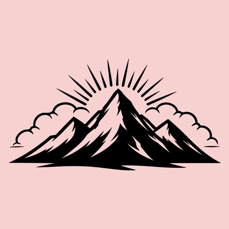 Mountains Clouds Peaks