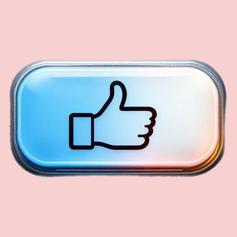 Neon Daumen Hoch Gradient