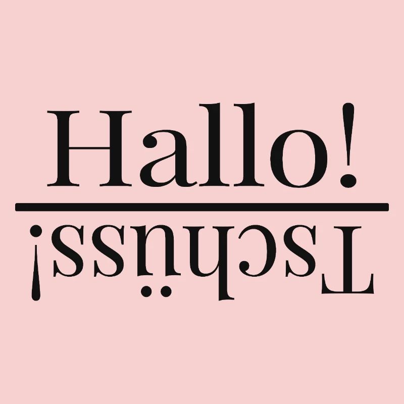 Hello – Funny Mirrored Typography Design