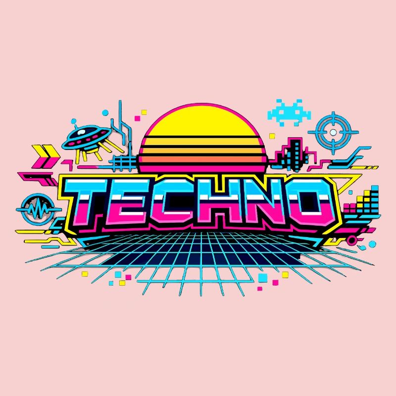 Neon Techno Horizont