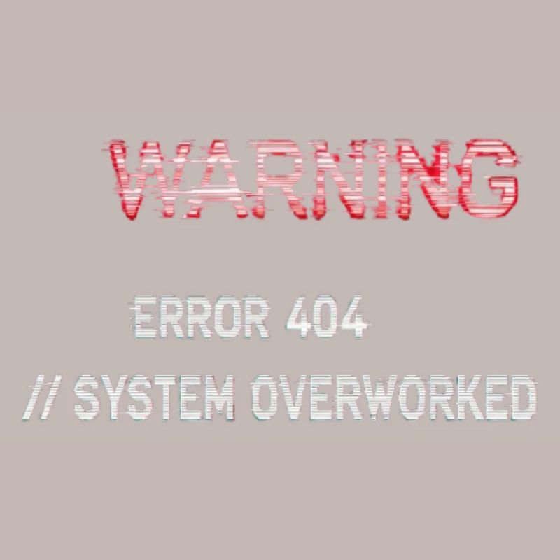 Avertissement de bug - Erreur 404 surchargée du système