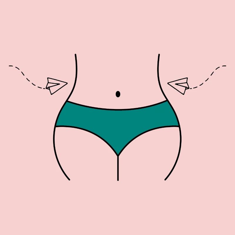 Frau mit Taille