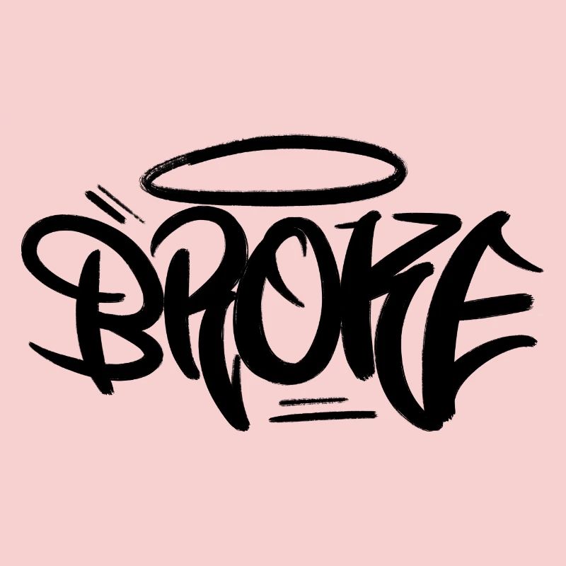 Style de conception de graffiti brisé