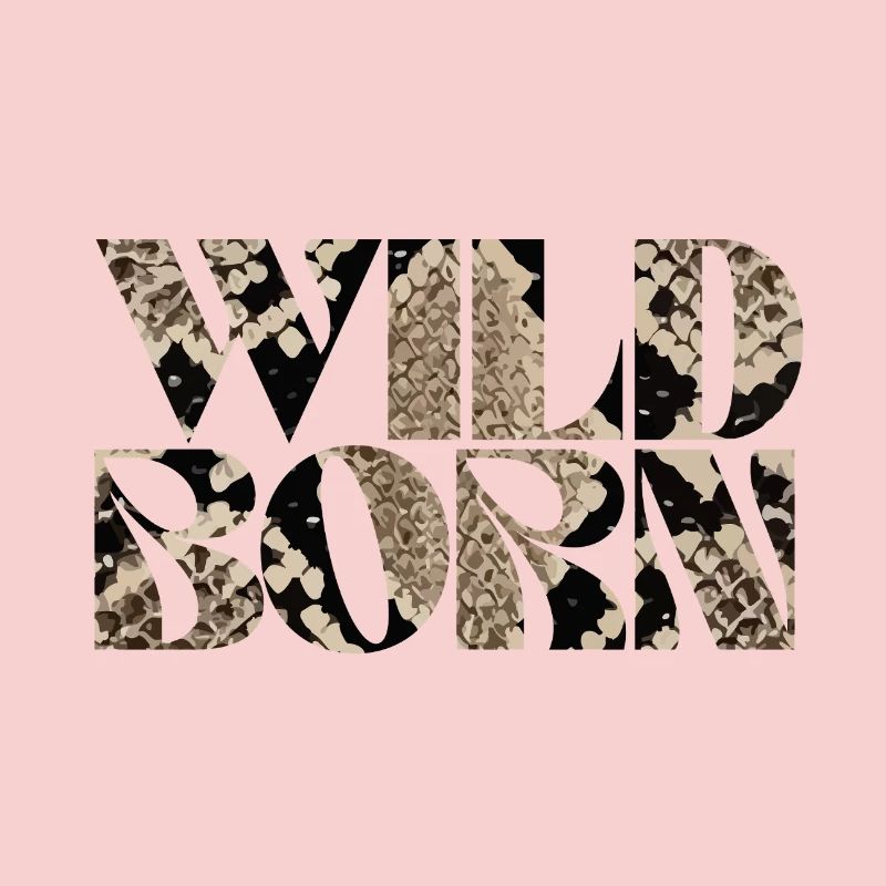 Wild Born Snake Print Abstract Design