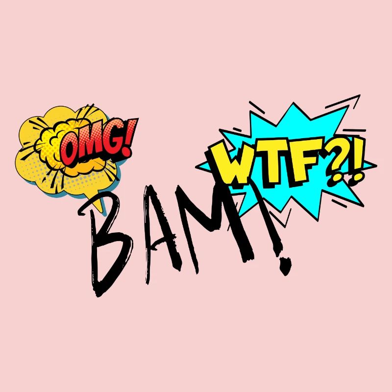 Comic Explosive OMG WTF Exclamations