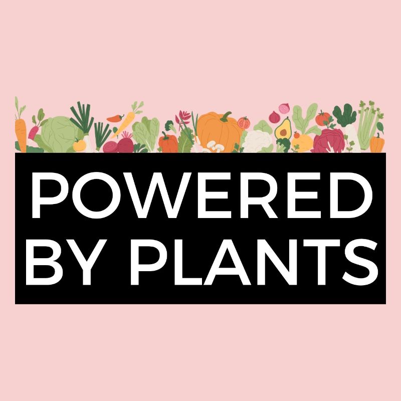 Powered by Plants Tee Design Veggie