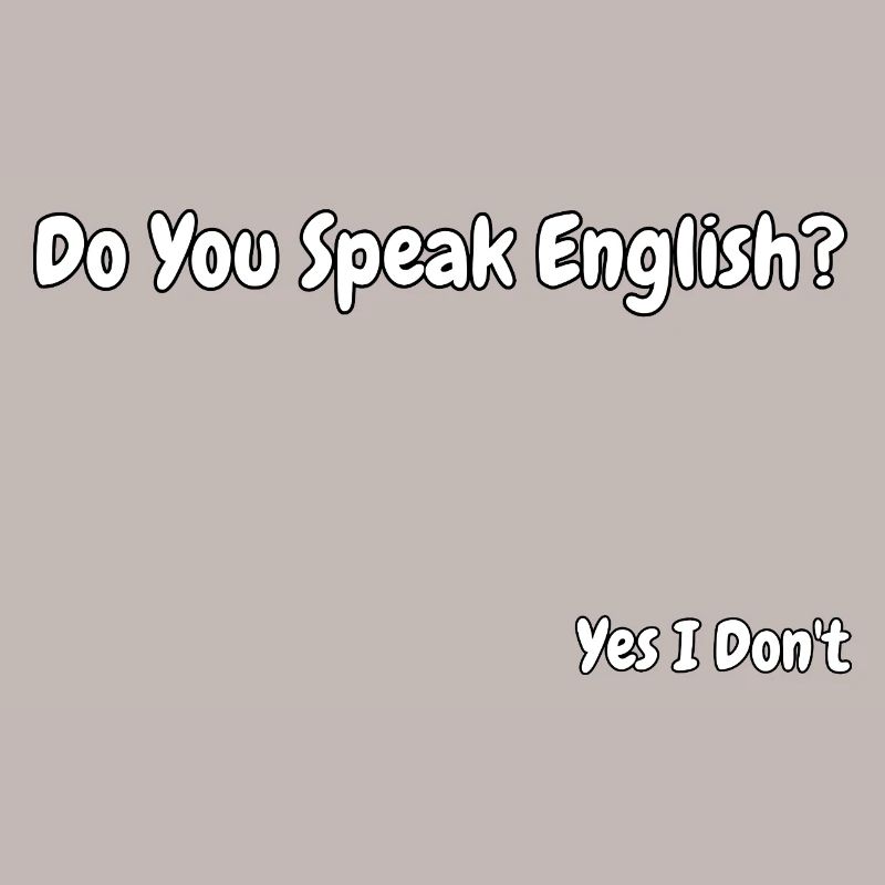 Lustiges Design eines englischsprachigen Witzes