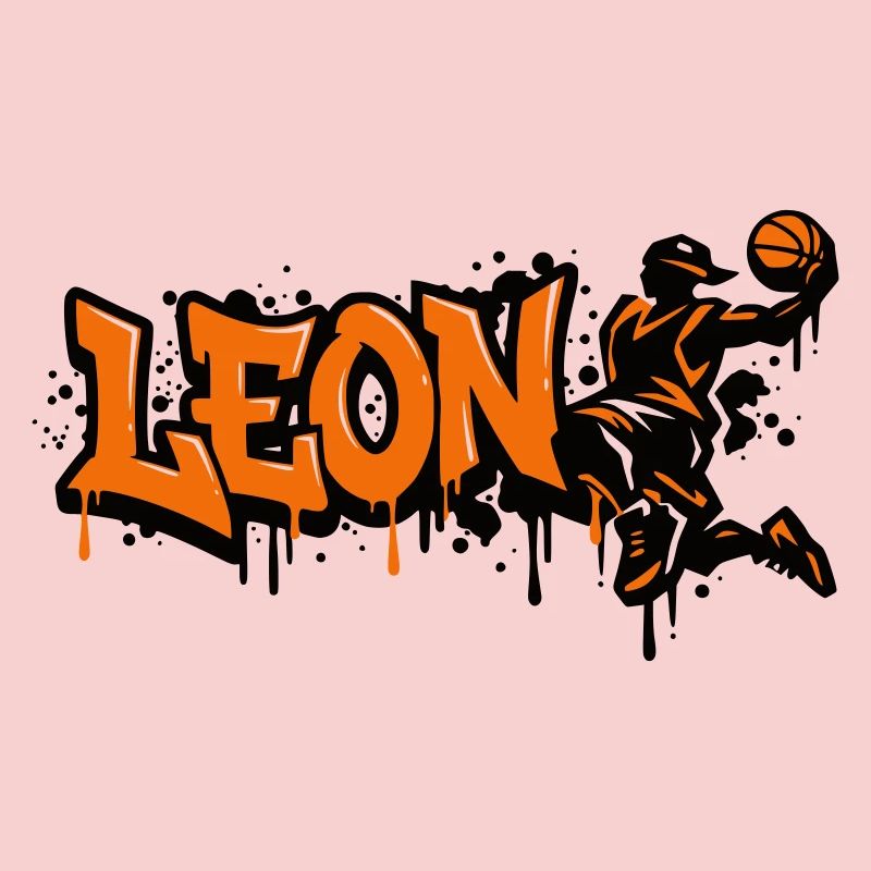 LEON Graffiti Basketball Dunk
